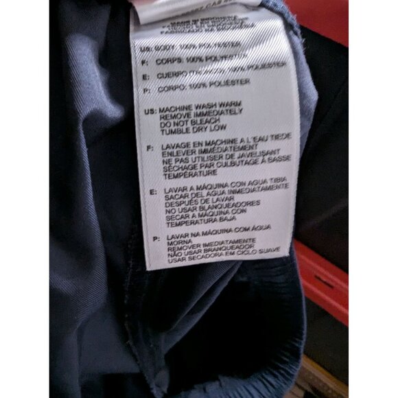 Adidas Navy Blue Capris Pants Size XL Polyester Womens Athletic Wear - Picture 5 of 5